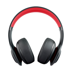 JBL®  Everest™ Elite 300 - Black / Red - On-ear Wireless NXTGen Active noise-cancelling Headphones - Detailshot 3